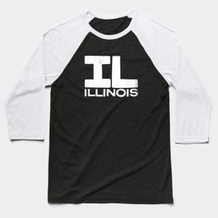 IL Illinois State Vintage Typography Baseball T-Shirt